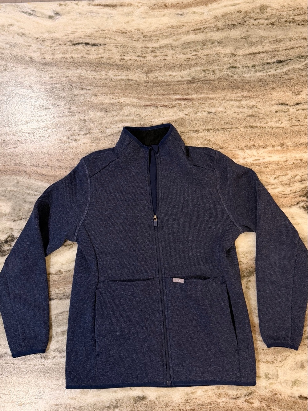 Figs - On-Shift Sweater Knit Jacket (Navy)